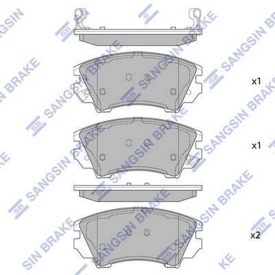 Тормозные колодки дисковые HI-Q SP2175