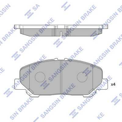 Тормозные колодки дисковые HI-Q SP2183