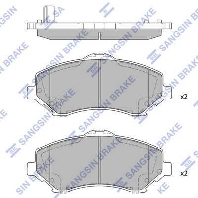 Колодки дисковые п. HI-Q SP2185