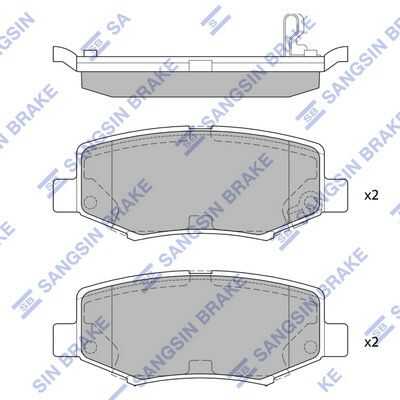 Тормозные колодки дисковые HI-Q SP2186