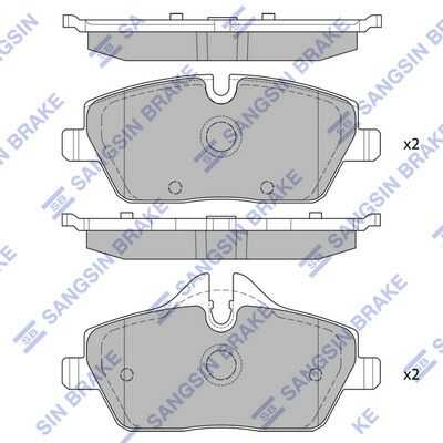 Комплект тормозных колодок дисковый тормоз