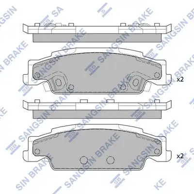 Sp2249 колодки дисковые задние