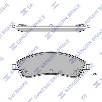 Тормозные колодки дисковые HI-Q SP2253