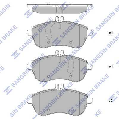 SP2284 HI-Q колодки дисковые передние