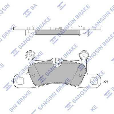 SP2319 HI-Q Колодки тормозные