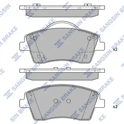 Sp2588 колодки тормозные дисковые передние