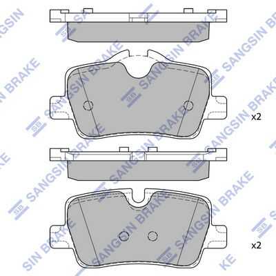 Sp2774 колодки тормозные bmw 3 19- зад.