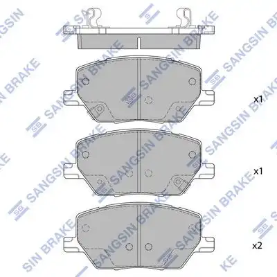 Sp4006 колодки тормозные дисковые передние HI-Q SP4006