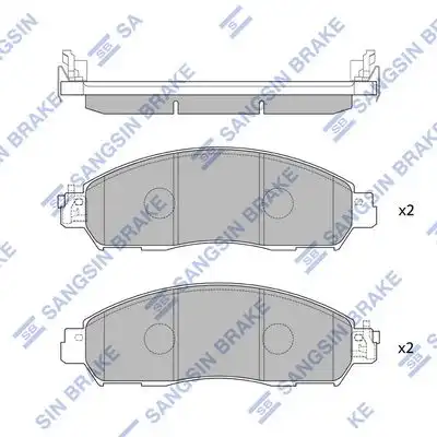 Sp4080 колодки дисковые передние