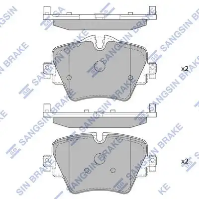 Sp4129 колодки дисковые передние HI-Q SP4129