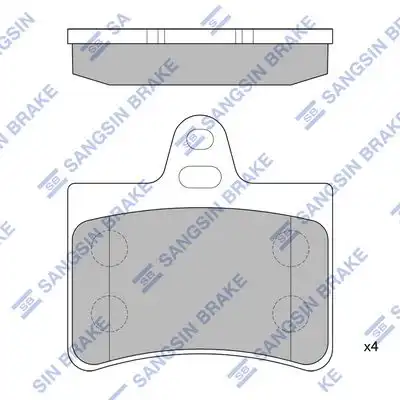 Sp4147 колодки тормозные дисковые задние
