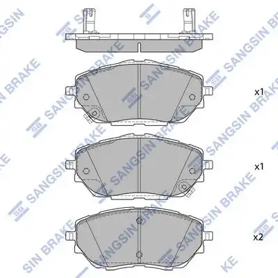 Sp4213a колодки тормозные передние