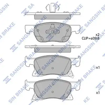 Sp4240 колодки тормозные дисковые передние