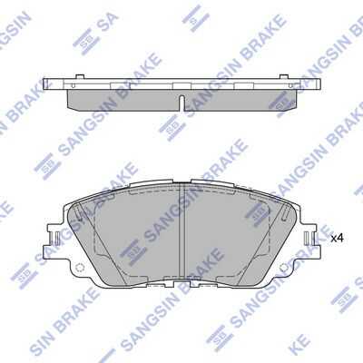 Колодки дисковые передние HI-Q SP4275