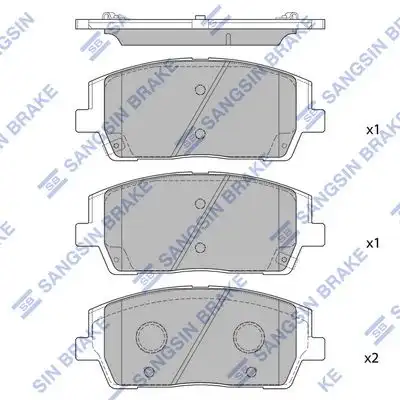 Sp4327 колодки дисковые передние