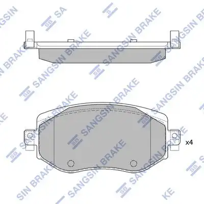 Sp4329 колодки дисковые передние