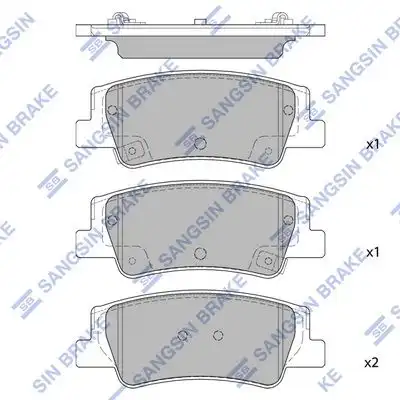 Sp4335 колодки дисковые задние