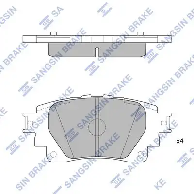 Sp4341 колодки тормозные дисковые задние