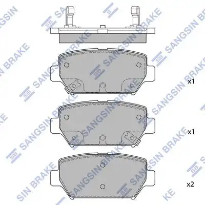 Sp4394 колодки тормозные дисковые задние HI-Q SP4394
