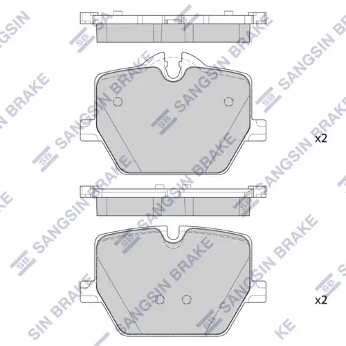 Sp4396 колодки тормозные bmw 3 g20 m 18- задние