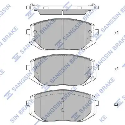 Sp4479 колодки дисковые передние HI-Q SP4479