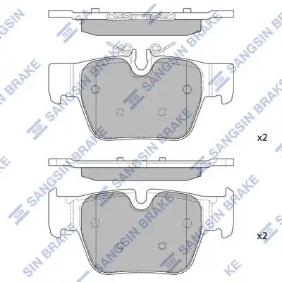 Sp4543 колодки торм. дисковые задн. 26213 123x58x13.2 HI-Q SP4543