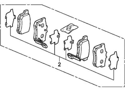 43022SV4A22 HONDA Колодки тормозные дисковые