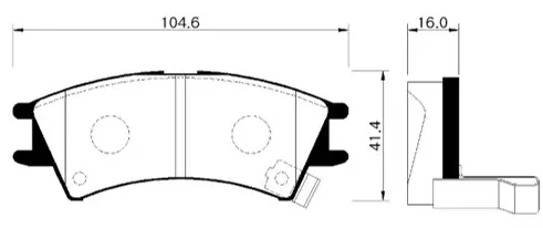 Тормозные колодки HSB HP0001