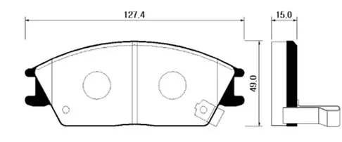 HP0004 HSB Колодки тормозные дисковые