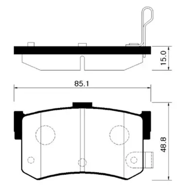 Тормозные колодки HSB HP0005