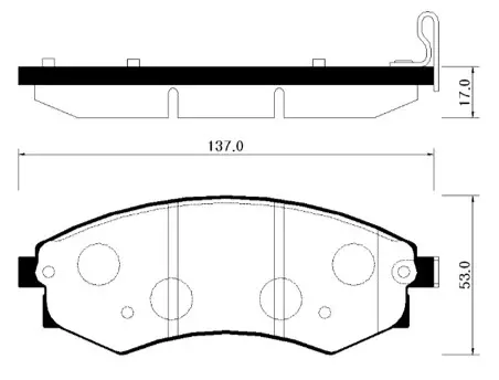 HP0007 HSB Тормозные колодки