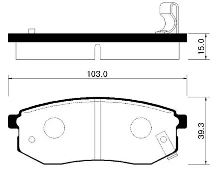 Тормозные колодки HSB HP0011