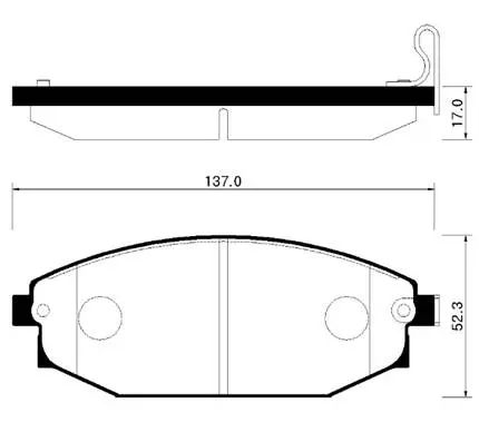 Тормозные колодки HSB HP0017