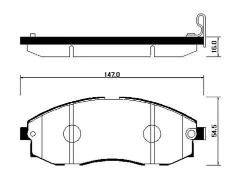 Тормозные колодки HSB HP0018