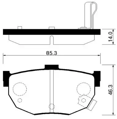 HP0021 HSB Тормозные колодки