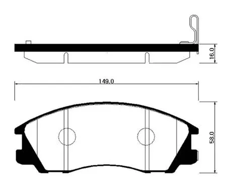 HP0022 HSB Тормозные колодки