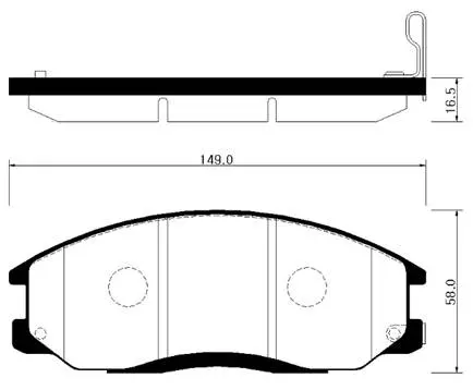 HP0024 HSB Тормозные колодки