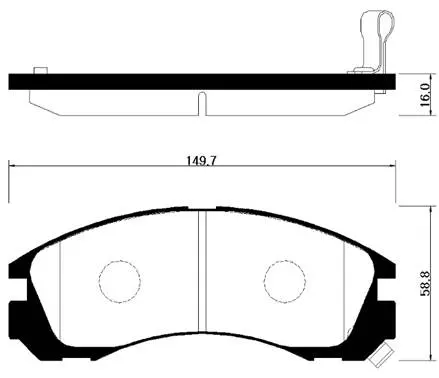 HP0025 HSB Тормозные колодки