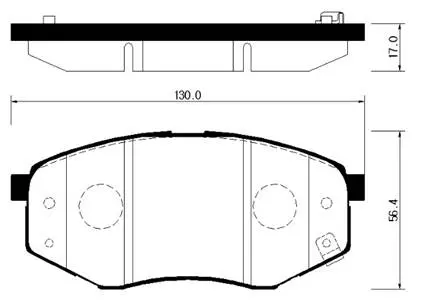 Тормозные колодки HSB HP0041