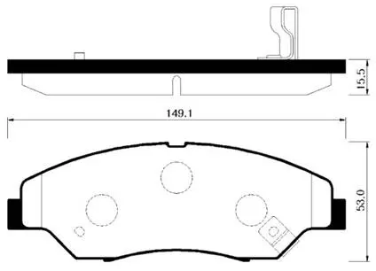 HP1015 HSB Колодки тормозные дисковые