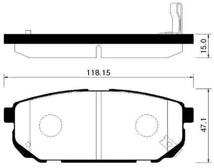 HP1018 HSB Тормозные колодки