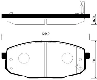 HP1020 HSB Колодки тормозные дисковые