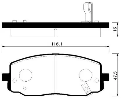 HP1025 HSB Тормозные колодки