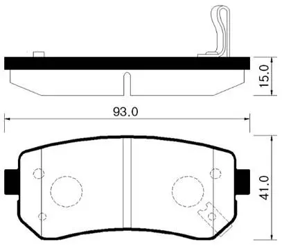 Колодки тормозные дисковые HSB HP1035