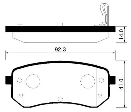 HP1038 HSB Колодки тормозные дисковые