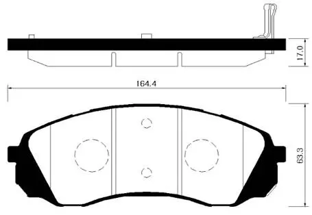 HP1039 HSB Тормозные колодки