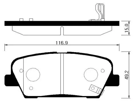 HP1043 HSB Тормозные колодки