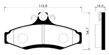 Тормозные колодки HSB HP2007