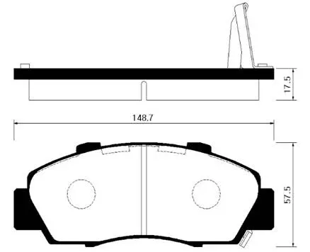 Тормозные колодки HSB HP2010