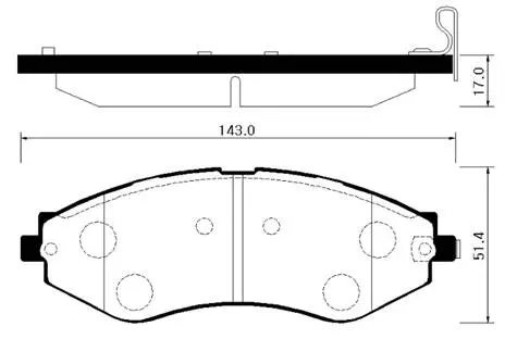 HP2012 HSB Тормозные колодки